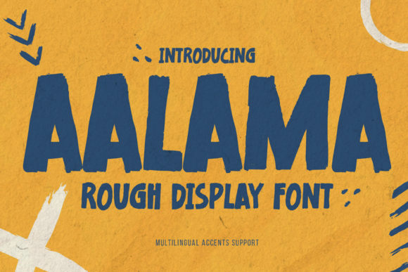 Aalama: A Rough Display Font for Crafters and Product Designers