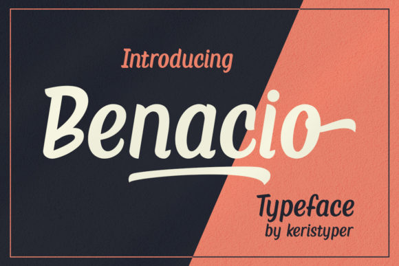 Benacio: A Handmade Display Font That Elevates Modern Web Typography