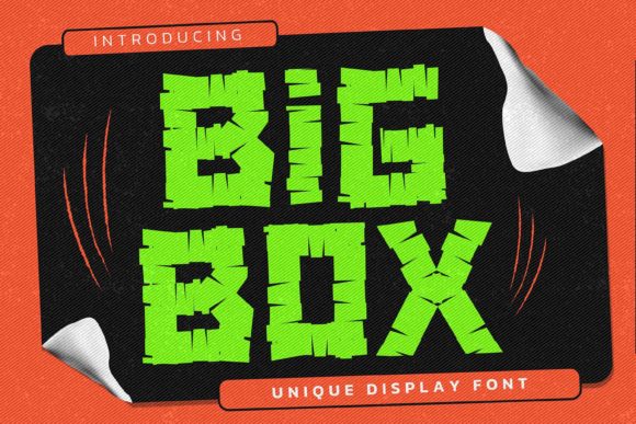 Big Box: A Bold Display Font for Editorial Design and Digital Publishing