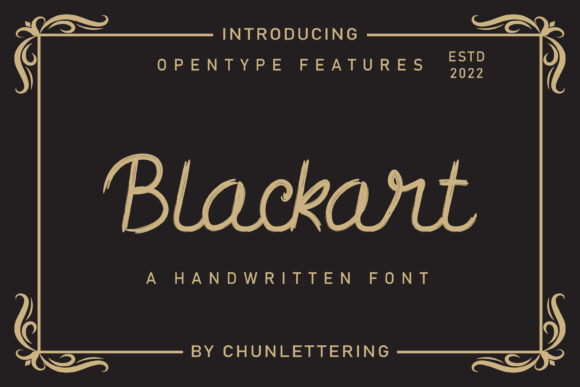 Blackart: A Charming Handwritten Font for Modern Web Design