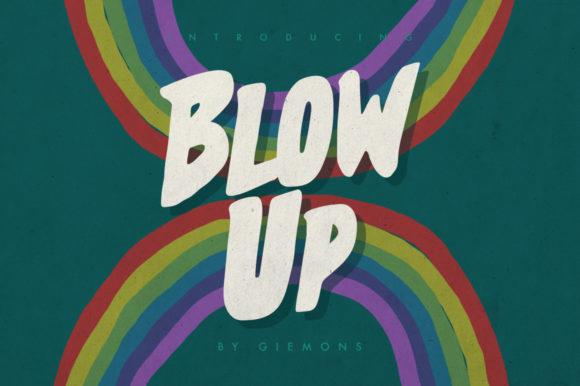 Blow Up: A Paint-Brushed Display Font for Bold Branding and Creative Design