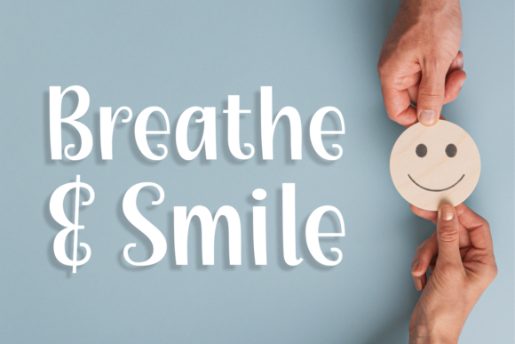 Breathe Smile: A Joyful Display Font for Editorial Design and Digital Publishing