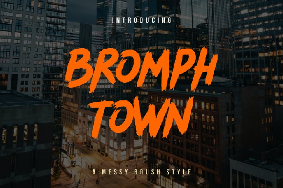 Bromph Town: A Playful Display Font for Modern Editorial Design