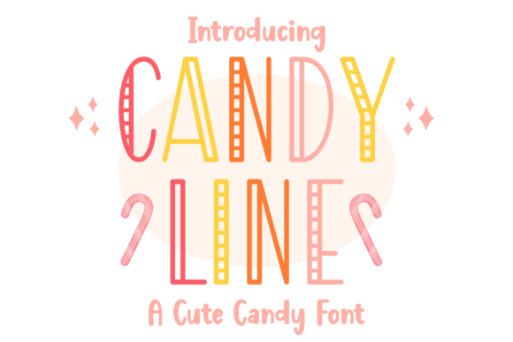 Candy Line: A Modern Display Font for Crafters and Product Designers
