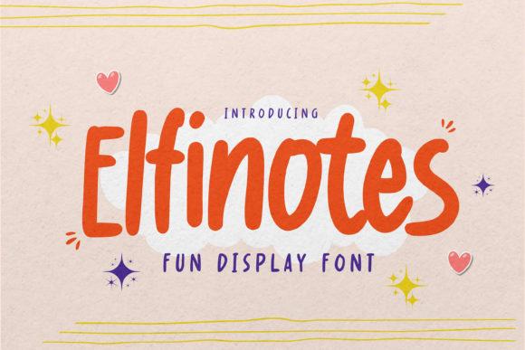Elfinotes: A Playful Display Font for Web Designers and Digital Makers
