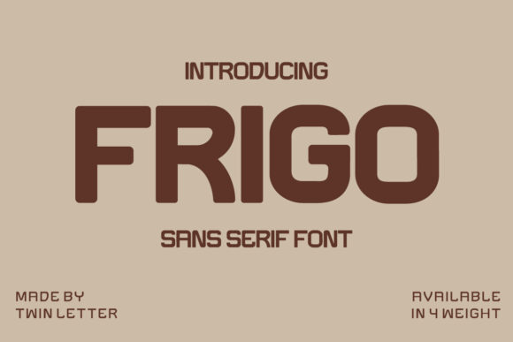 Frigo: A Bold Display Font That Brings Handmade Designs to Life