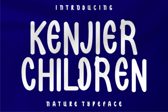 Kenhier Children: A Stylish Display Font for Handmade Labels, Invitations, and More