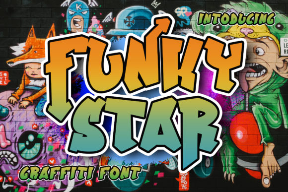 Make Your Designs Shine with the Funky Star Display Font