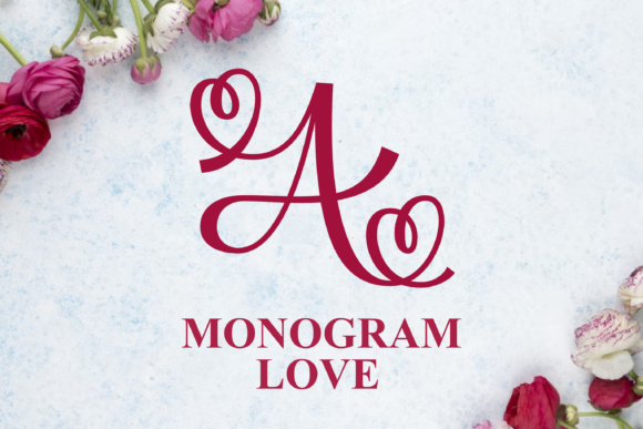 Monogram Love: A Display Font for Editorial Elegance
