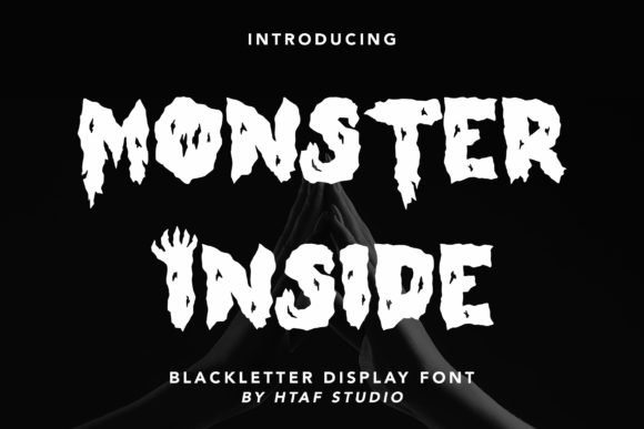 Monster Inside: A Bold Display Font for Unique Branding Projects