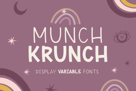 Munch Krunch: A Cool, Friendly Display Font for Crafters & Makers