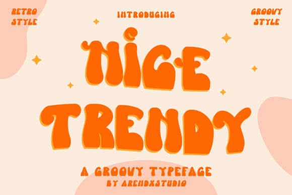 Nice Trendy: A Groovy Typeface for Handmade Branding and Creative Crafts