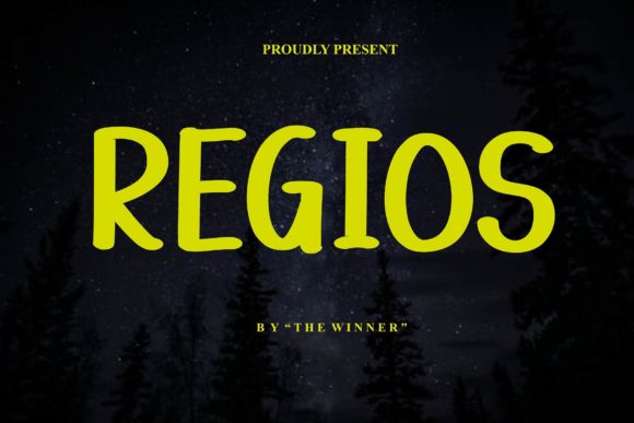 Regios: A Bold Display Font for High-Impact Marketing Design