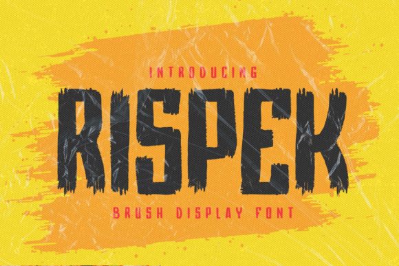 Rispek: A Bold Display Font for Editorial Design and Digital Publishing