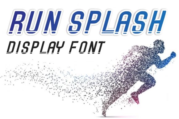Run Splash: A Bold Display Font for Dynamic Editorial Design