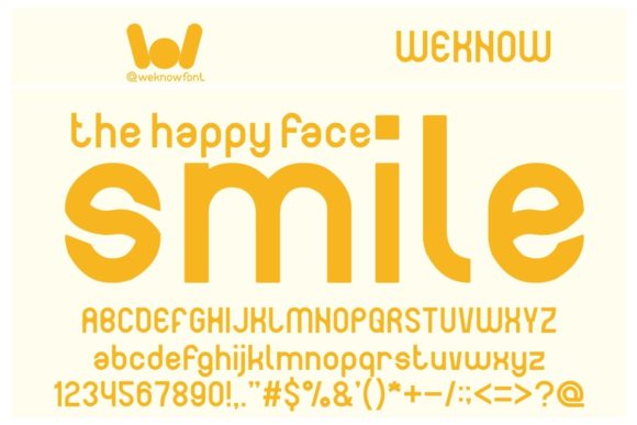 The Happy Face Smile: A Cheerful Display Font for Crafters & Makers