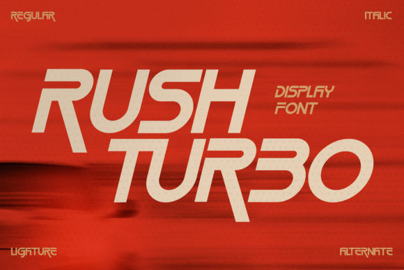 Transform Your Handmade Designs with Rush Turbo Font