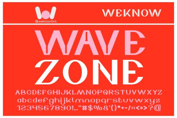 Wave Zone: A Bold Display Font for Modern Web Design