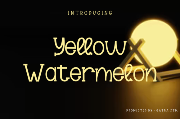 Yellow Watermelon: A Vibrant Display Font for Editorial Design